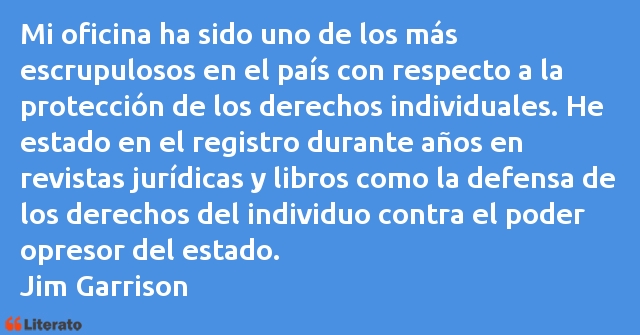 Frases de Jim Garrison