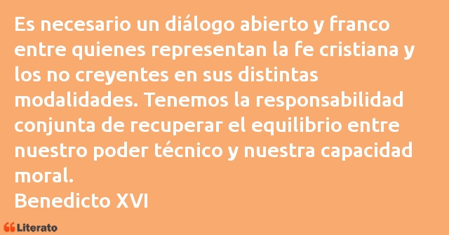 Frases de Benedicto XVI