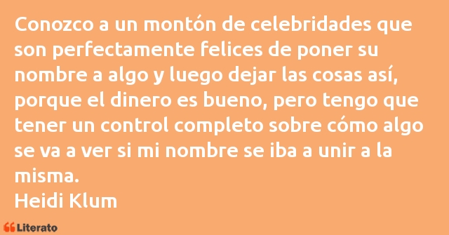 Frases de Heidi Klum