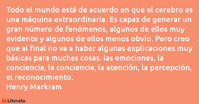 Frases de Henry Markram