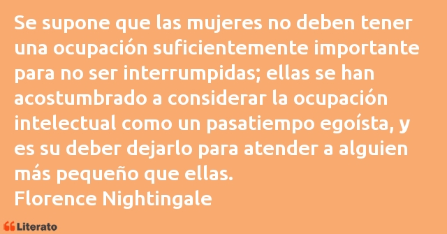 Frases de Florence Nightingale