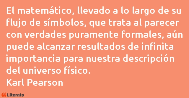 Frases de Karl Pearson