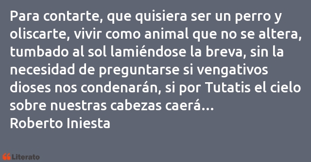 Frases de Roberto Iniesta