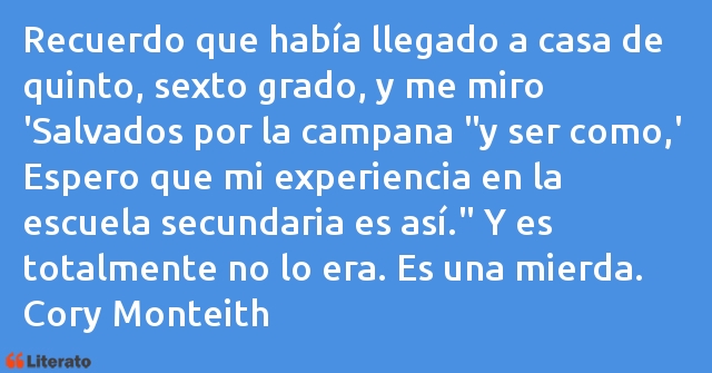 Frases de Cory Monteith