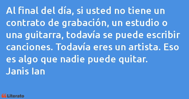 Frases de Janis Ian