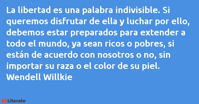 Frases de Wendell Willkie