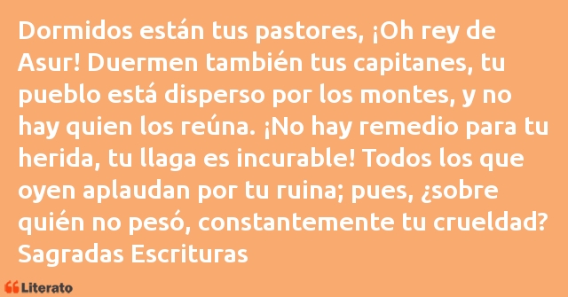 Frases de Sagradas Escrituras