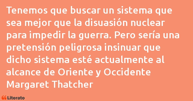 Frases de Margaret Thatcher