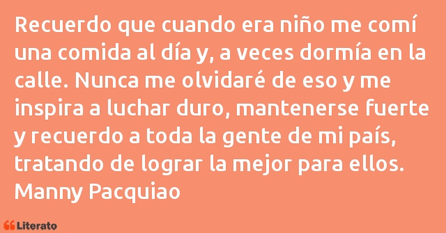 Frases de Manny Pacquiao