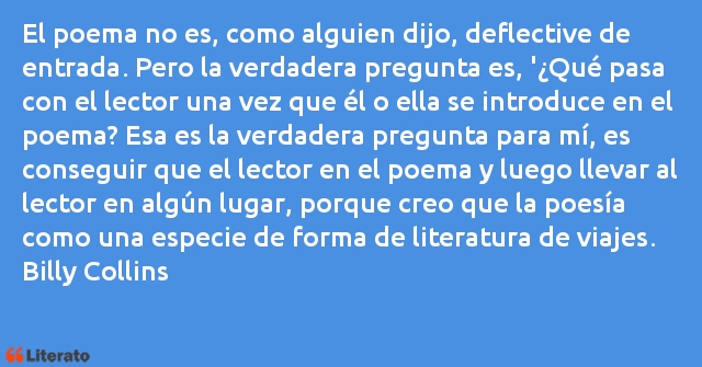 Frases de Billy Collins