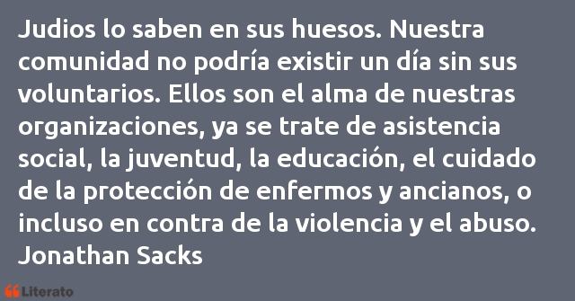 Frases de Jonathan Sacks