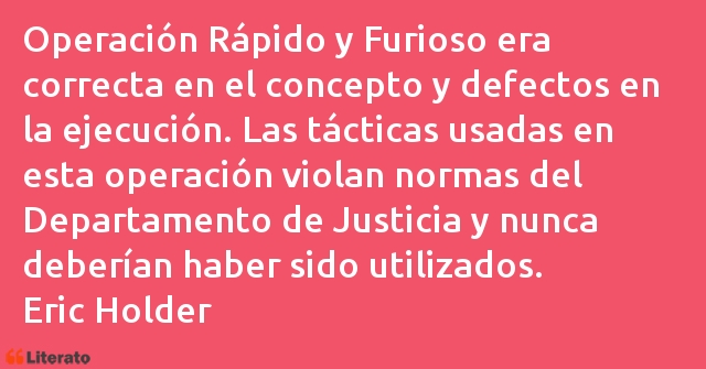 Frases de Eric Holder