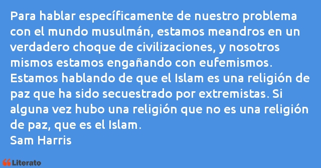 Frases de Sam Harris