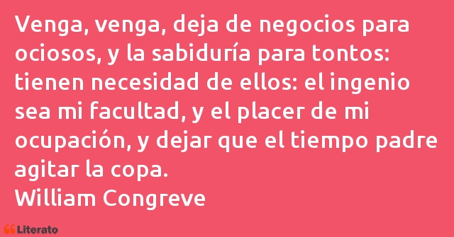 Frases de William Congreve