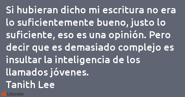 Frases de Tanith Lee