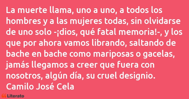 Frases de Camilo José Cela