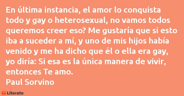 Frases de Paul Sorvino