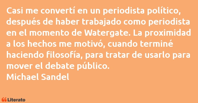 Frases de Michael Sandel