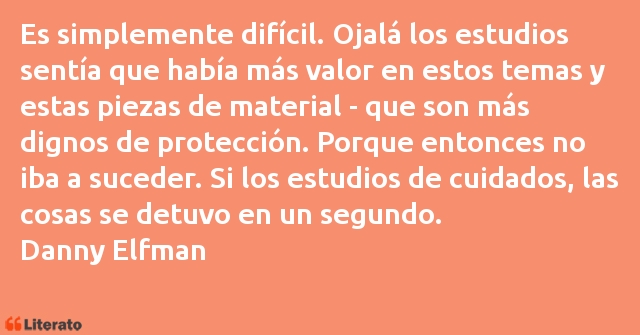 Frases de Danny Elfman