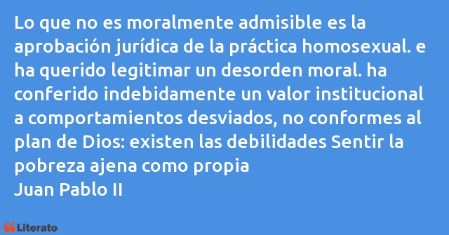 Frases de Juan Pablo II