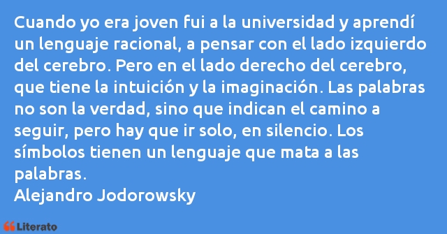 Frases de Alejandro Jodorowsky