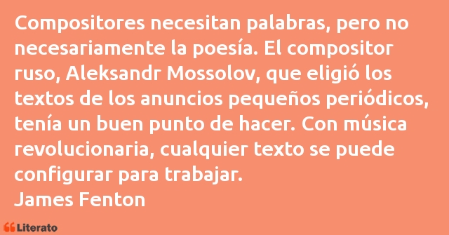 Frases de James Fenton