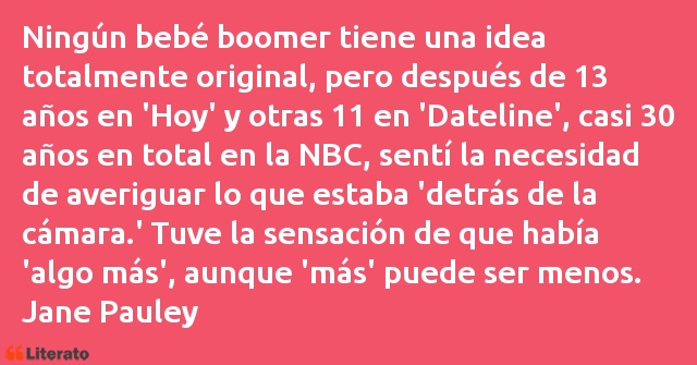 Frases de Jane Pauley