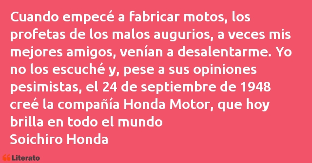 Frases de Soichiro Honda