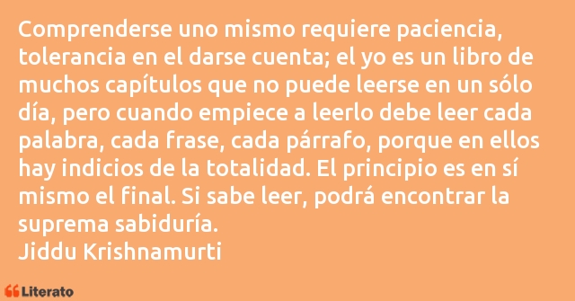 Frases de Jiddu Krishnamurti