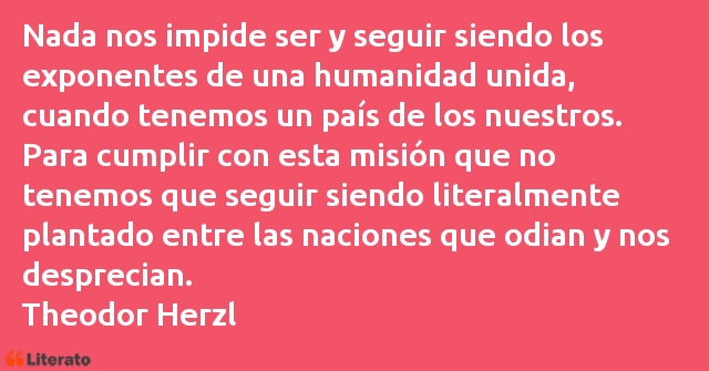 Frases de Theodor Herzl