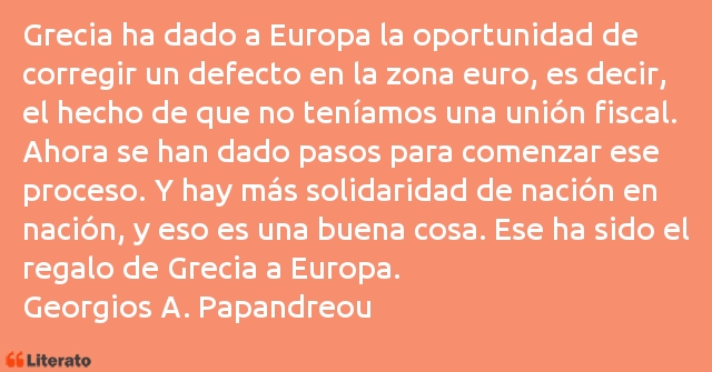 Frases de Georgios A. Papandreou