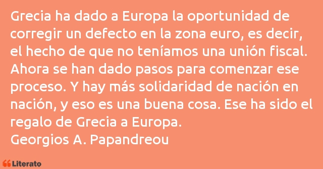 Frases de Georgios A. Papandreou