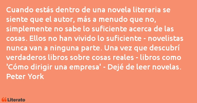 Frases de Peter York
