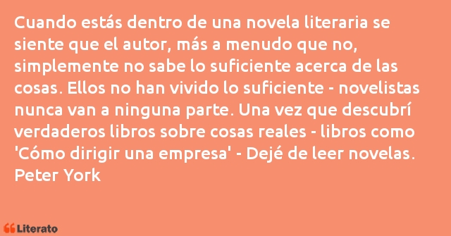 Frases de Peter York