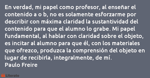 Frases de Paulo Freire