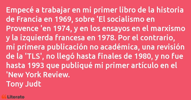 Frases de Tony Judt