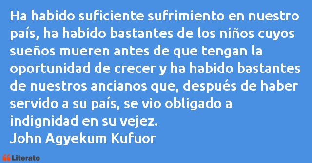 Frases de John Agyekum Kufuor