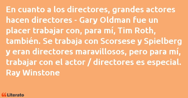 Frases de Ray Winstone