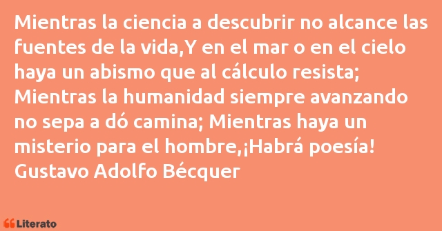 Frases de Gustavo Adolfo Bécquer