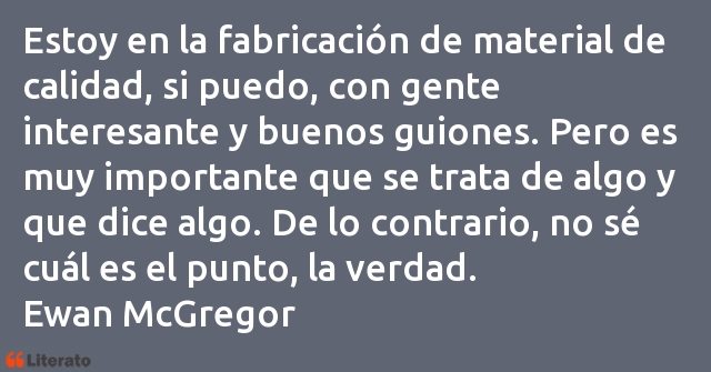 Frases de Ewan McGregor