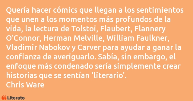 Frases de Chris Ware