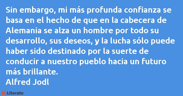 Frases de Alfred Jodl