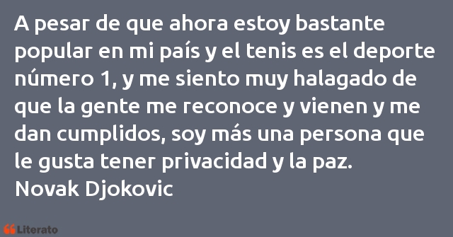 Frases de Novak Djokovic