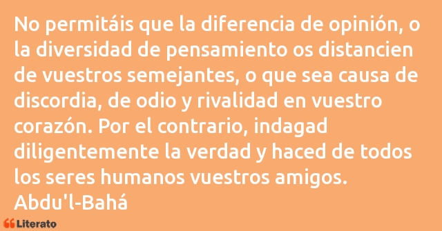 Frases de Abdu'l-Bahá