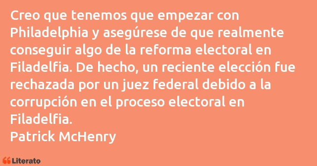 Frases de Patrick McHenry