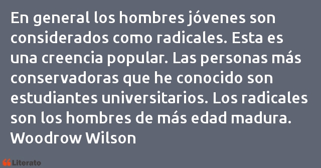 Frases de Woodrow Wilson