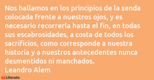 Frases de Leandro Alem
