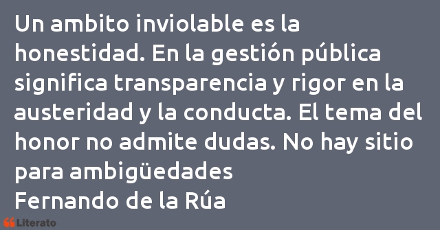 Frases de Fernando de la Rúa