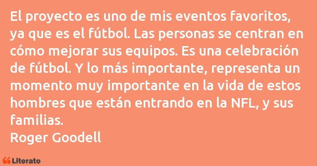 Frases de Roger Goodell