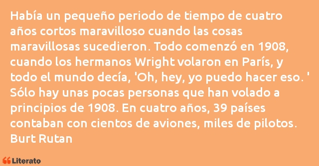 Frases de Burt Rutan